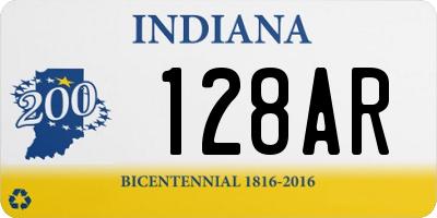 IN license plate 128AR