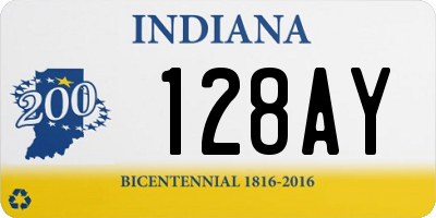 IN license plate 128AY