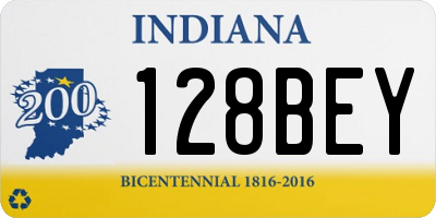 IN license plate 128BEY