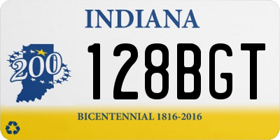 IN license plate 128BGT