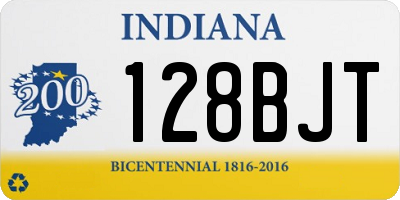 IN license plate 128BJT