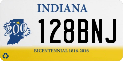 IN license plate 128BNJ