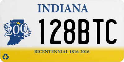 IN license plate 128BTC