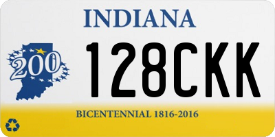 IN license plate 128CKK