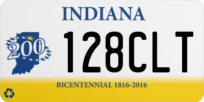 IN license plate 128CLT
