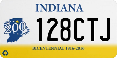 IN license plate 128CTJ