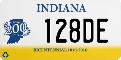 IN license plate 128DE