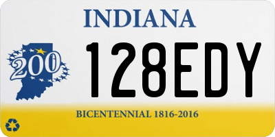 IN license plate 128EDY