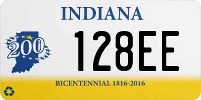 IN license plate 128EE