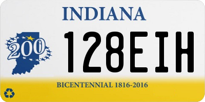 IN license plate 128EIH