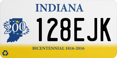 IN license plate 128EJK