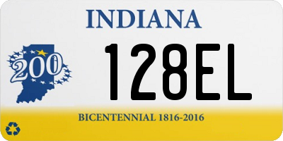 IN license plate 128EL