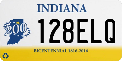 IN license plate 128ELQ