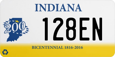 IN license plate 128EN