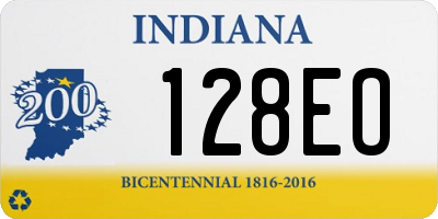 IN license plate 128EO