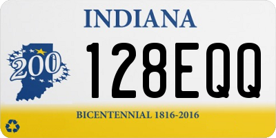 IN license plate 128EQQ