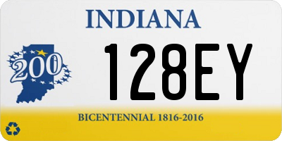 IN license plate 128EY