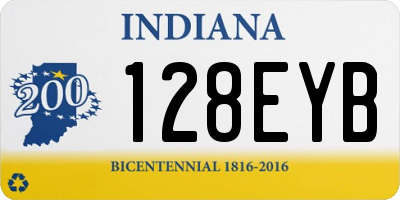 IN license plate 128EYB