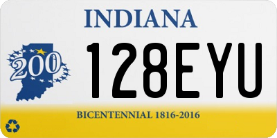 IN license plate 128EYU