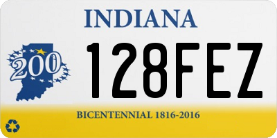 IN license plate 128FEZ