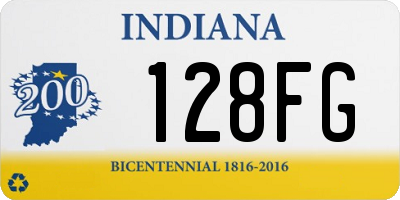 IN license plate 128FG