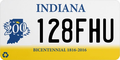 IN license plate 128FHU