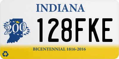 IN license plate 128FKE