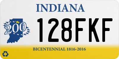 IN license plate 128FKF