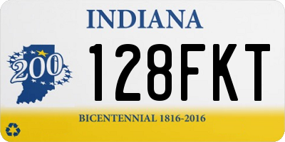IN license plate 128FKT