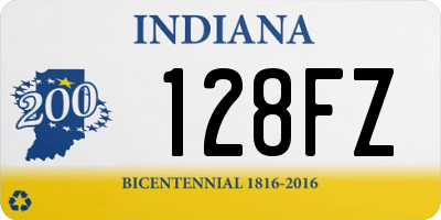 IN license plate 128FZ