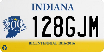 IN license plate 128GJM