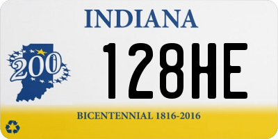 IN license plate 128HE