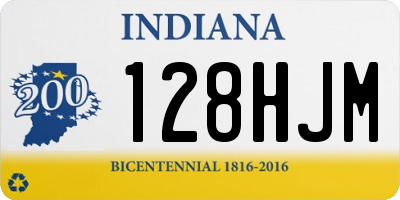 IN license plate 128HJM