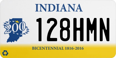 IN license plate 128HMN