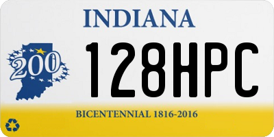 IN license plate 128HPC
