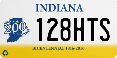 IN license plate 128HTS