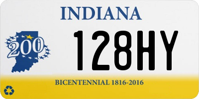 IN license plate 128HY