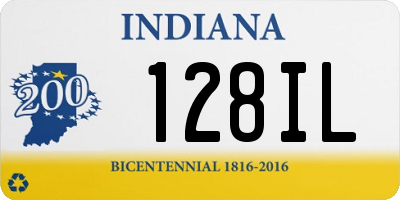 IN license plate 128IL