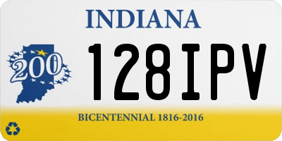IN license plate 128IPV