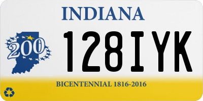 IN license plate 128IYK