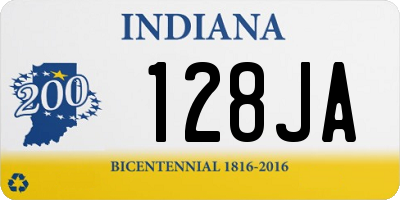 IN license plate 128JA