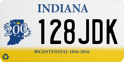 IN license plate 128JDK