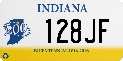 IN license plate 128JF