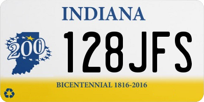 IN license plate 128JFS