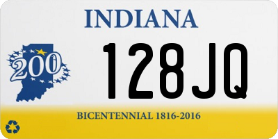 IN license plate 128JQ