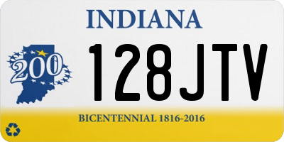 IN license plate 128JTV