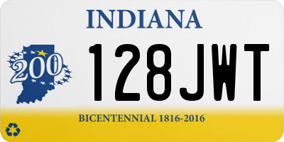 IN license plate 128JWT