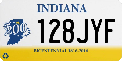IN license plate 128JYF