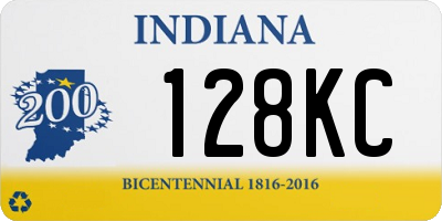 IN license plate 128KC