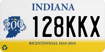 IN license plate 128KKX